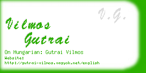 vilmos gutrai business card